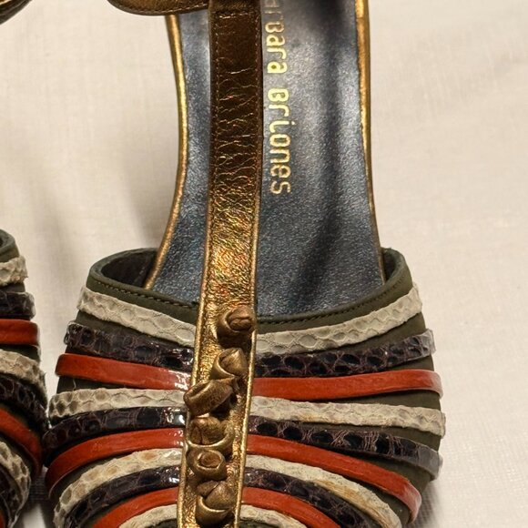 Barbara Briones T-Strap Multicolor Size 36 - Picture 5 of 9